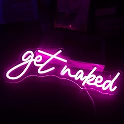 QiaoFei Led Get Naked Neon Sign Letters USB Powered