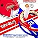 Epitomie Fitness Loop & Hoop Ring Toss Game (Premium) - Ring Toss Games Set with 4 Quoits Rope Rings, 4 Plastic Rings & Carry Bag (Indoor & Outdoor Family Fun)