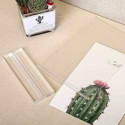Bluesun 2 Pack -6x8 Picture Frame, Clear Acrylic