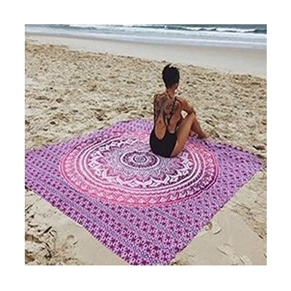 Worsworthy Toalla Tapiz Mandala Playa Mandala India Tapiz Hippie Colgar en la Pared Colcha Bohemio decoración para el… | DeHippies.com