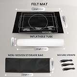 TANNESS Giant Jigsaw Board 1500 Pieces Roll-Up Puzzle Mat with Bag Black view 5