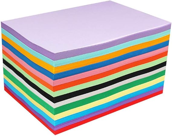 100 A4 papier couleur feuilles cartonnées couleur A4 cartes colorées