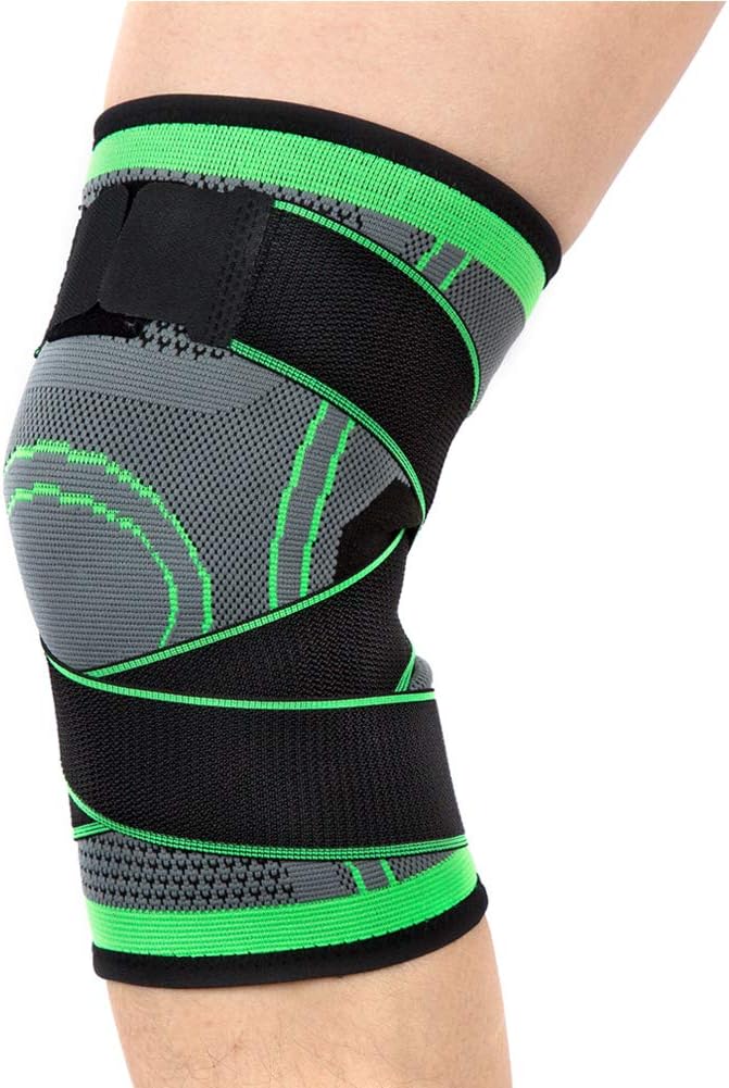 Knee Brace, Lazzon Knee Sleeve with Adjustable Compression Support for Arthritis, Joint Pain Relieve, Meniscus Injury and Recovery