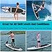 Goplus Inflatable Stand up Paddle Board Surfboard SUP Board with Adjustable Paddle Carry Bag Manual Pump Repair Kit Removable Fin for All Skill Levels, 6