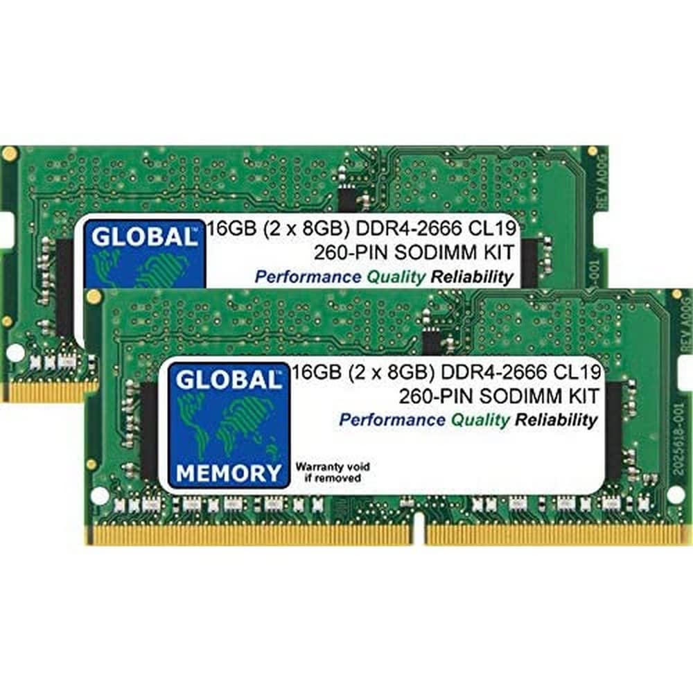 16GB (2 x 8GB) DDR4 2666MHz PC4-21300 260-PIN SODIMM MEMORY RAM KIT COMPATIBLE WITH 27" RETINA 5K IMAC (2019/2020)