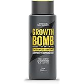 Growth Bomb 2 in 1 Shampoo and Conditioner - Natural 2 in 1 Shampoo and Conditioner for Men & Women, Use on Mens Thin Hair, Support for Thick, Full Hair, Caffeine from Yerba Mate - 300 mL
