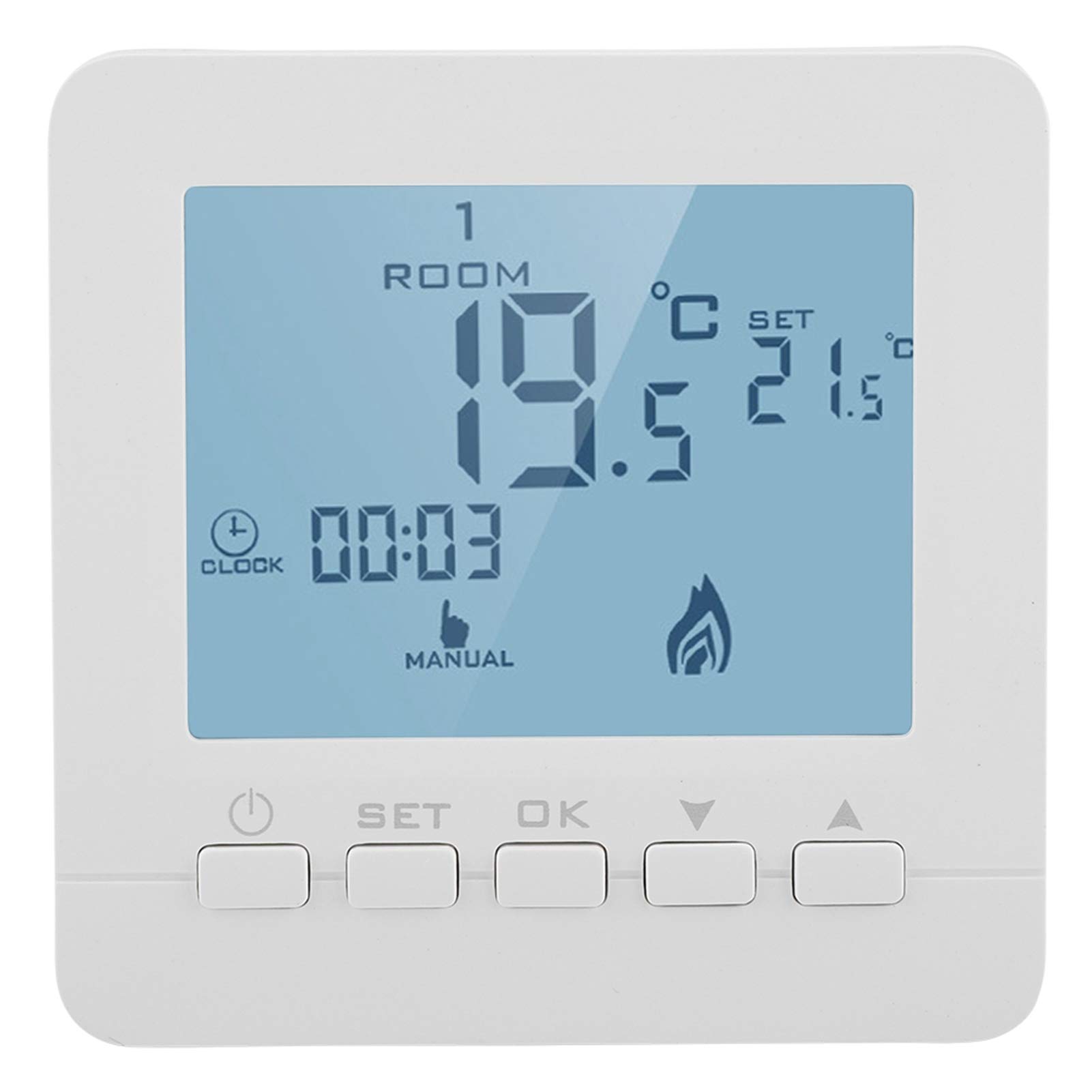 Smart Digital Thermostat Programmable Thermostat with Clear Comfort LCD Display Wirless Temperature Controller for Home 5A Boiler