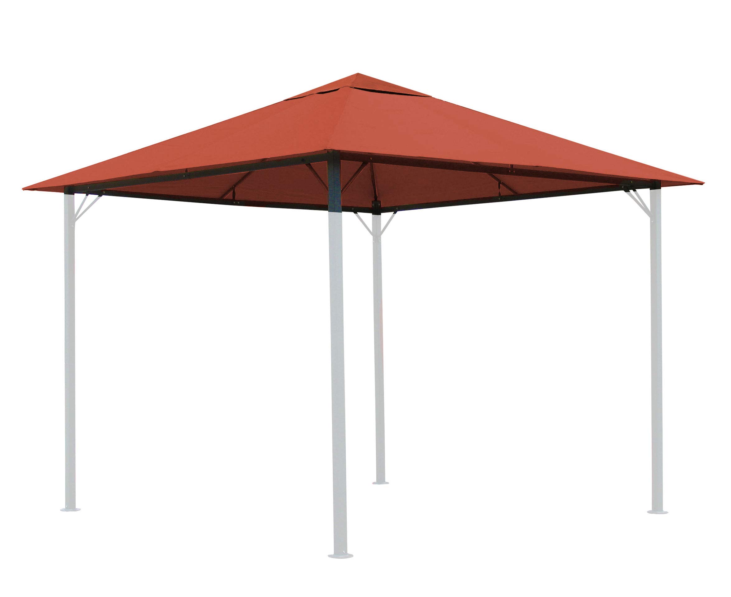 QUICK STAR Replacement Roof for Garden Gazebo 3x3m Orange-Red