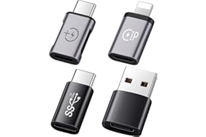 URANT Type C to USB A,Type C Female to iPhone Male,Type C Female to Type C Male,iPhone Male toType C Female,Compatible iPhone 14 13 12 11 8,Laptop,PC,Power Bank and More Type C Devices