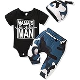 HIHA Preemie Newborn Infant Baby Boys Girls I Am New Here Bodysuit Pant Hat for Unisex Outfits