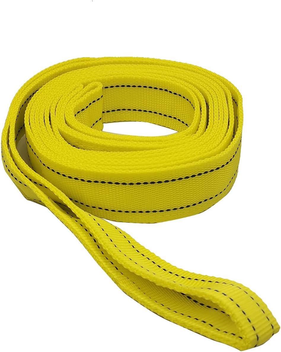 5 Ton 4 Meter Car Tow Strap with Hooks Nylon Car Tow Cable Towing Pull Strap Rope, yellow, 4 meters - Image 3