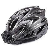 GIORO Ultralight Adult Cycling Bike Helmet for Men Women Specialized Road Urban Mountain Bicycle Safety Protection Certified with Removable Visor and Quick Release Adjustable Strap (Black)