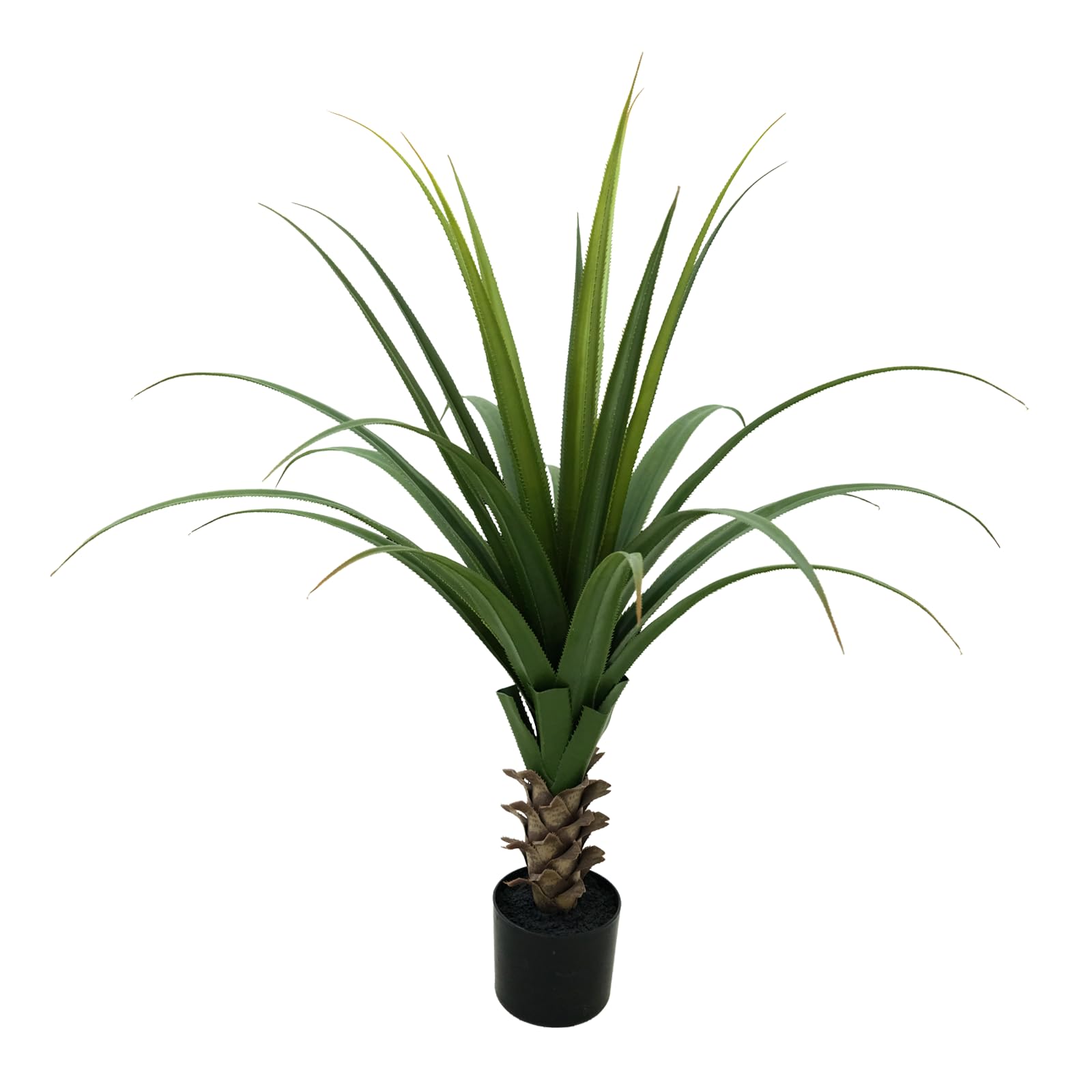 Photo 1 of 4FT Artificial Spiked Agave Plant with Pot – 48" Faux Agave Plants Indoor, Realistic Fake Agave Plant for Home Office Decor, Front Porch, Patio, Garden, Hotel