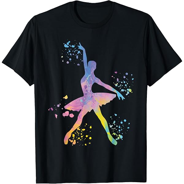 Classy Canuck Stretching Ballerina Silhouette T-Shirt - Ballet Themed Tee - View #3