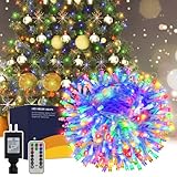 Ollny Christmas Lights Outdoor Decorations -132ft