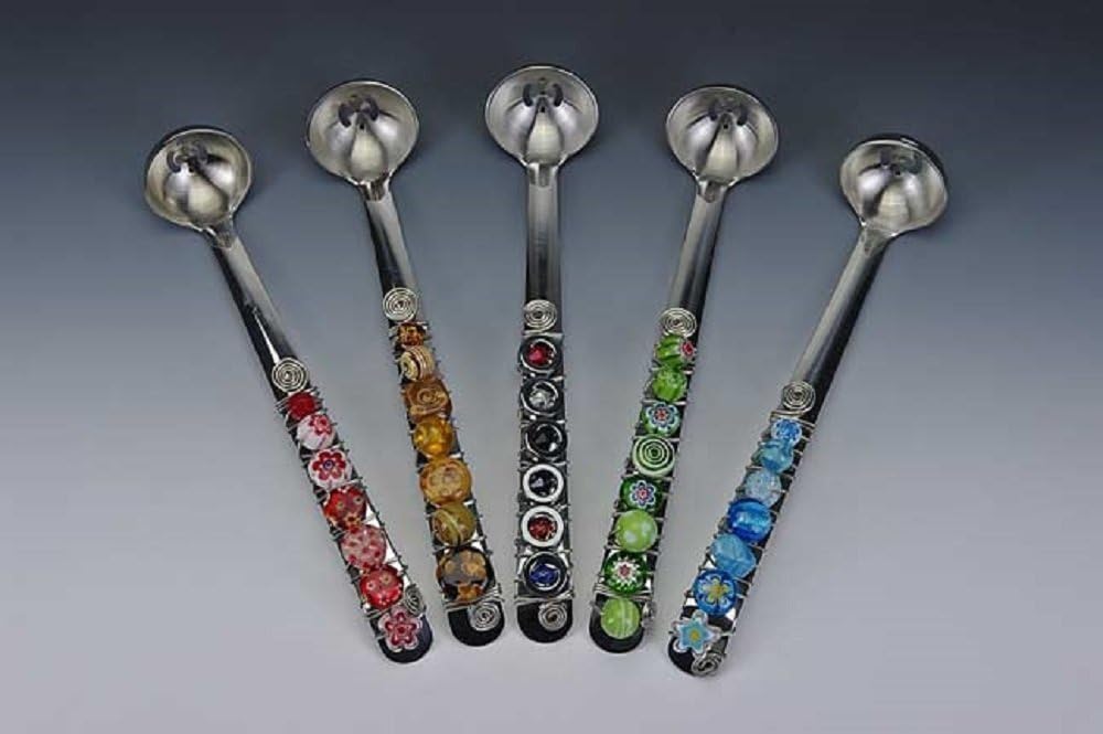 Wire Wrapped Stainless Steel Olive Cherry Mini Ladle