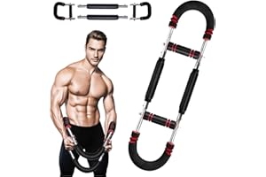 Twister Arm Trainer - 70-110lb Adjustable Power Twister Bar for Chest, Shoulder & Arm Workout | Portable Detachable Fitness E