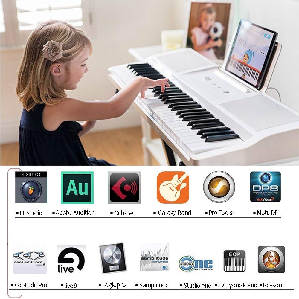 MIDI Cable Adapter USB Type B to Midi Cable OTG Cable for iPhone/iPad to Midi Controller, Electronic Music Instrument, MIDI Keyboard Converter Cable, Recording Audio Interface, 3.3FT