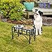 PawHut Elevated Dog Bowls, Double Stainless Steel Heavy Duty Dog Food Bowl Elevated Pet Feeding Station, 10.5