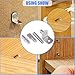 Glarks 120-Pieces 4 Styles Shelf Bracket Pegs Cabinet Furniture Shelf Pins Support Nickel Plated - Silver
