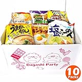 Japanese Instant Noodles Ramen Variety BOX tonkotsu(poke bone), soy sauce, miso, salt (10 Packs)