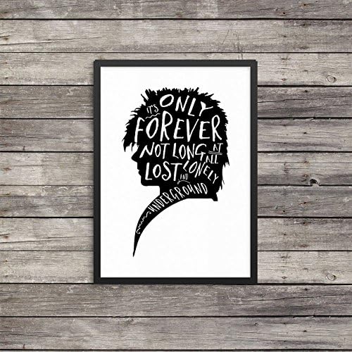 Labyrinth Print | labyrinth poster | Jareth quote poster print | Silhouette Jareth Goblin King
