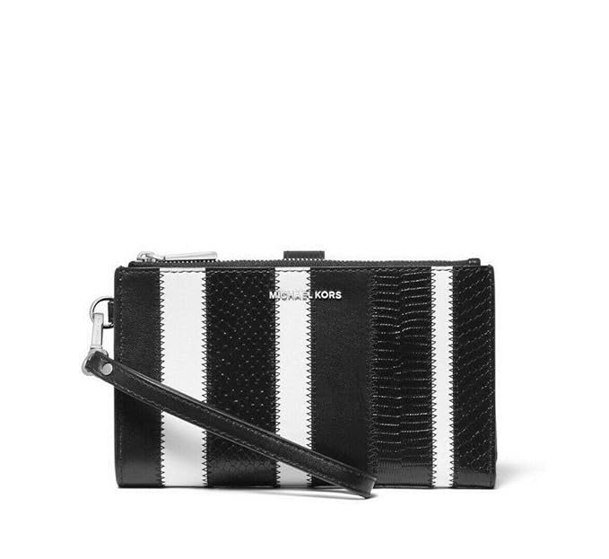 michael kors wallet black and white