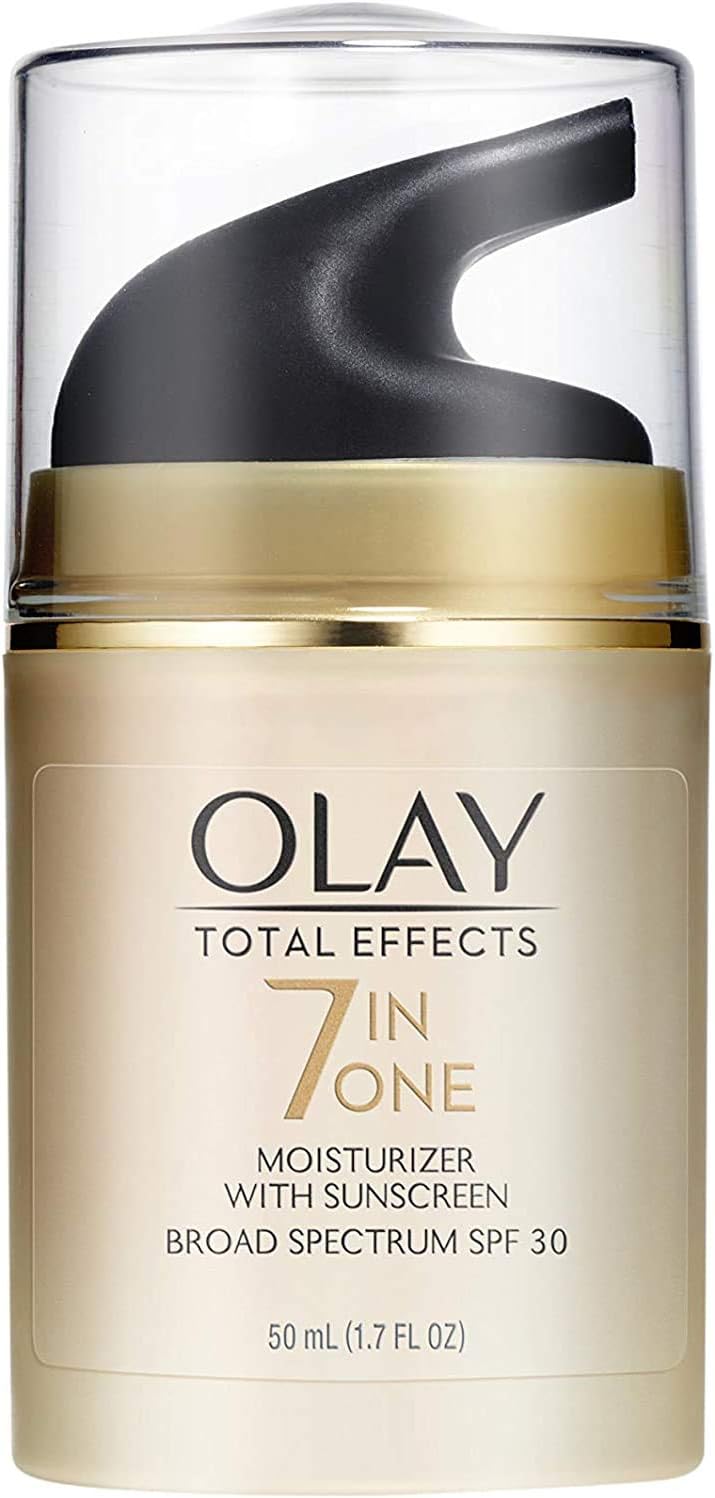 Face Moisturizer with Sunscreen SPF 30 by Olay Total Effects, 7 Benefits , Anti-Aging , 1.7 oz (Packaging May vary): Beauty