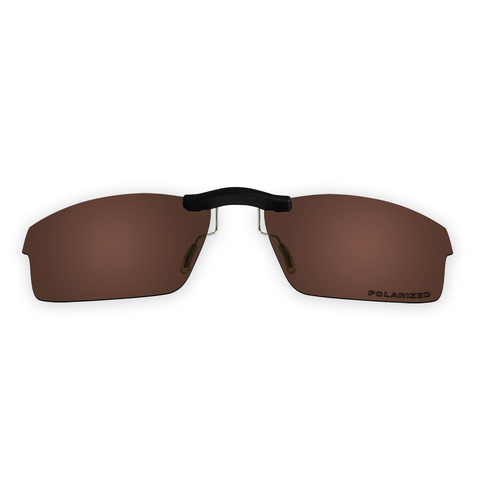 Custom Polarized Clip On Sunglasses for Oakley Crosslink OX8027 53x17(No Frame) Brown
