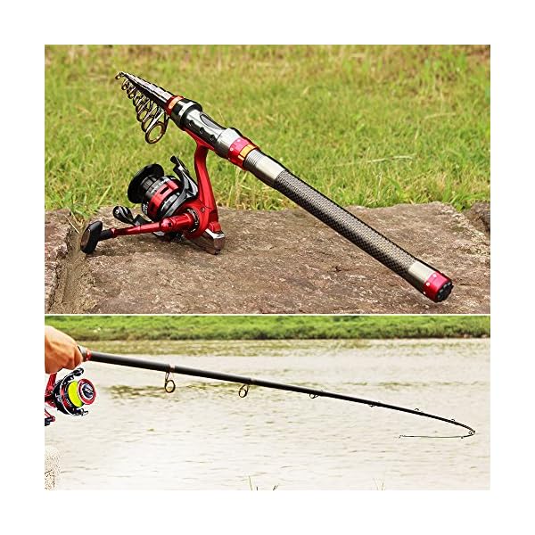 YONGZHI-Fishing-Reel-Rod-Combos-Carbon-Fiber-Telescopic-Fishing-Pole-and-Metal-Spin-Reel-Set-in-Freshwater-and-Saltwater-for-Bass-Trout