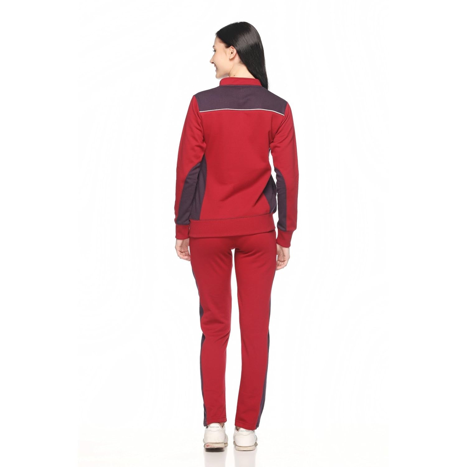 ex10sive fleece maroon active wear tracksuit