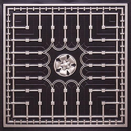 Amazon Com Drop Ceiling Tiles 301 Antique Silver Modern Ceiling