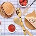Halloween Decorations Gifts Wooden Spoons Great Utensil Set Fun Gift Idea Serving Utensils Burned Bamboo Spoon Best Kitchen Present Slotted Spoon 5 Piece