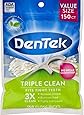 DenTek Triple Clean Floss Picks | No Break Guarantee | 150 Count