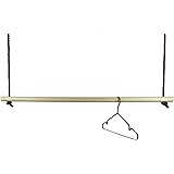 rod & knot Design Kleiderstange aus Kupfer und weißem Baumwollseil – in