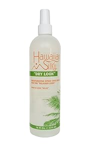 Hawaiian Silky dry look moisturizing spray, White, 16 Fl Ounce