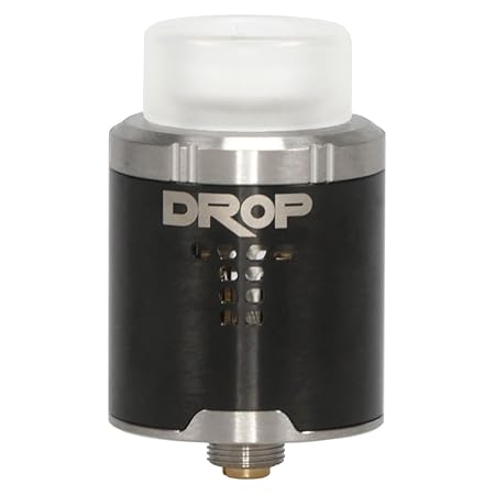 DigiFlavor Drop RDA Clearomizer, Durchmesser 24 mm, Squonk Pin, Dripper, Selbstwickler, Riccardo Verdampfer für e-Zigarette, 