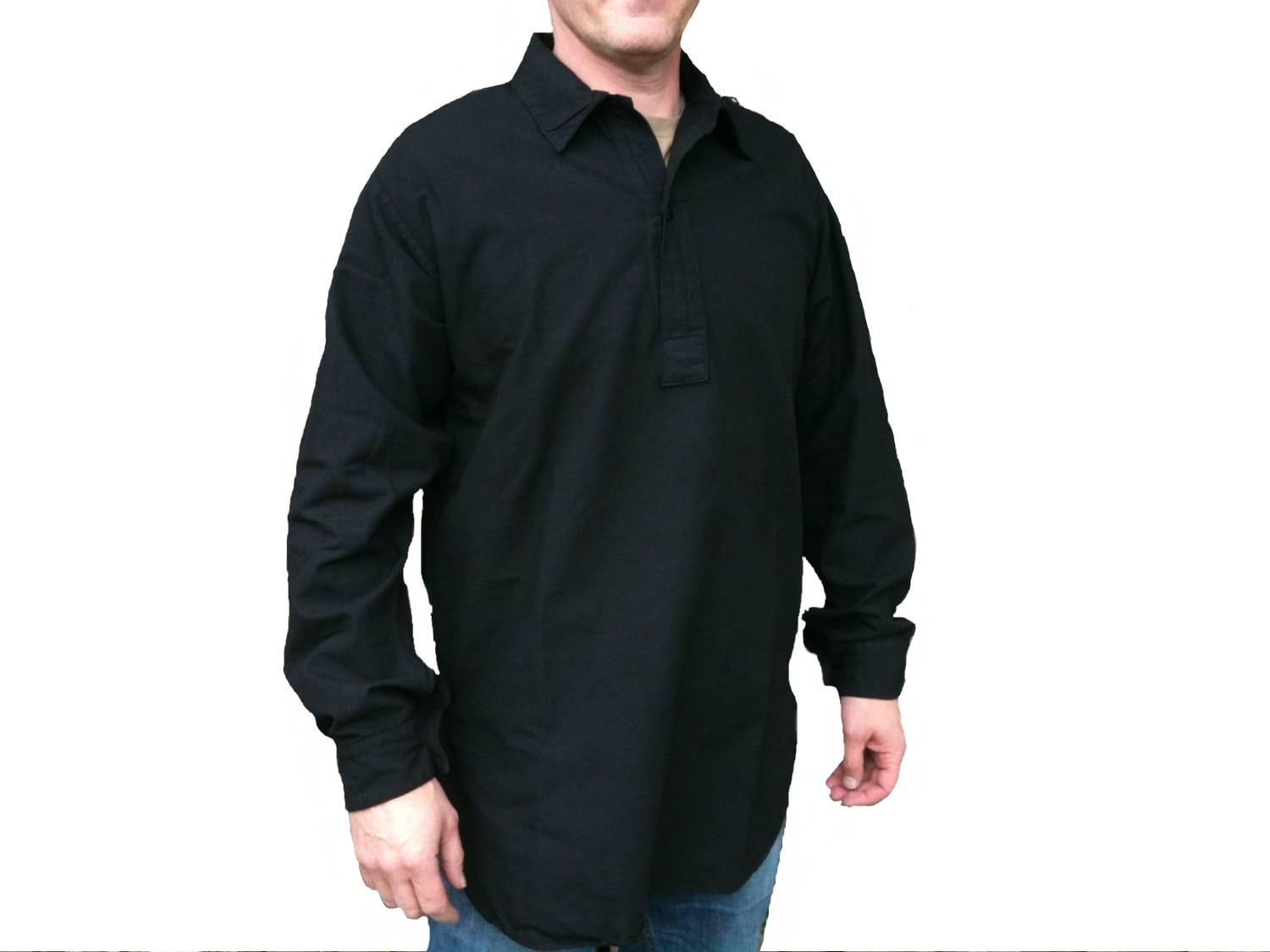 SWEDISH Forces Genuine Swedish Grandad Shirts Unique Finish, Tie Dye,Black,Olive Green