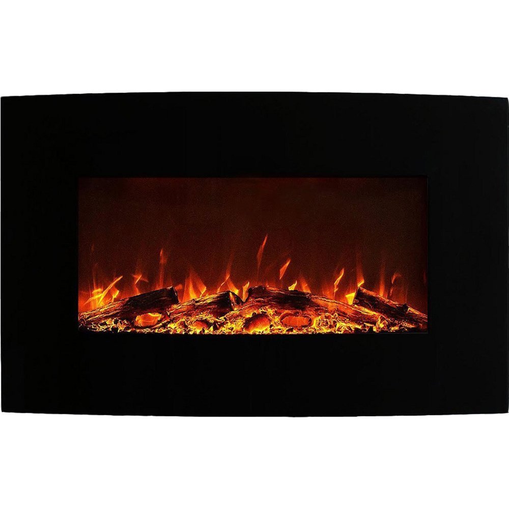Best Curved Electric Fireplace With Tv Stand