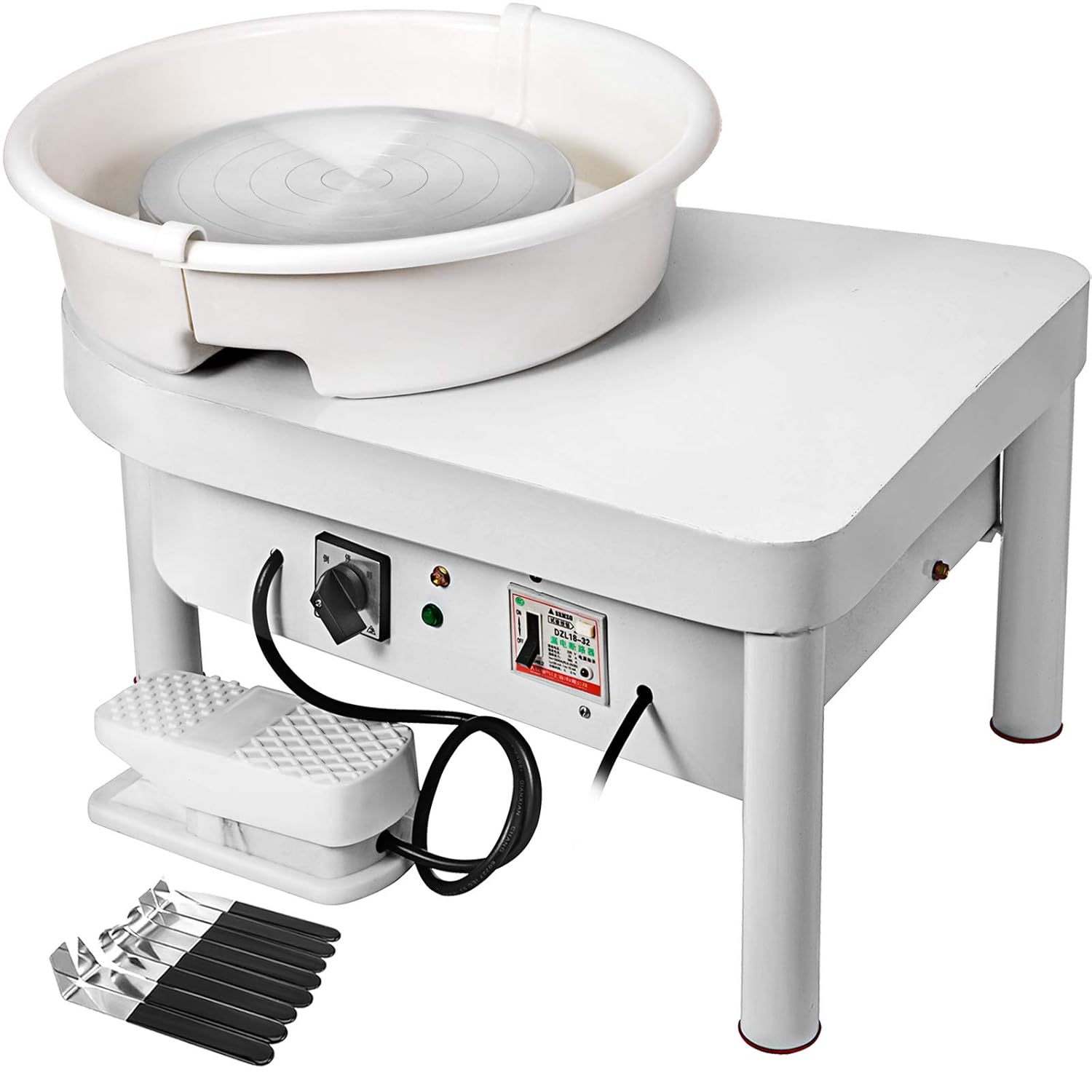 Mophorn Pottery Wheel 25CM Pottery Forming Machine 350W