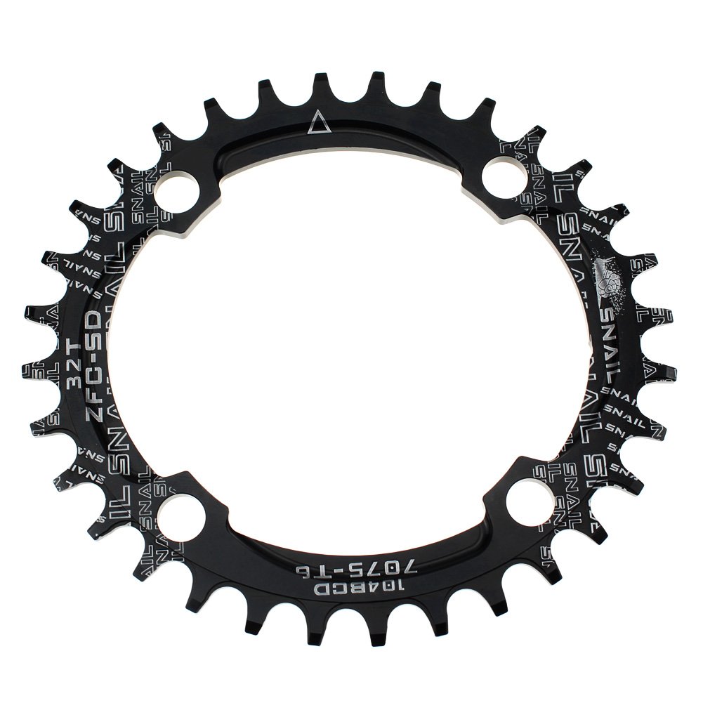 FOMTOR Oval Chainring 32T Ultralight Single Narrow Wide Chain Ring for
