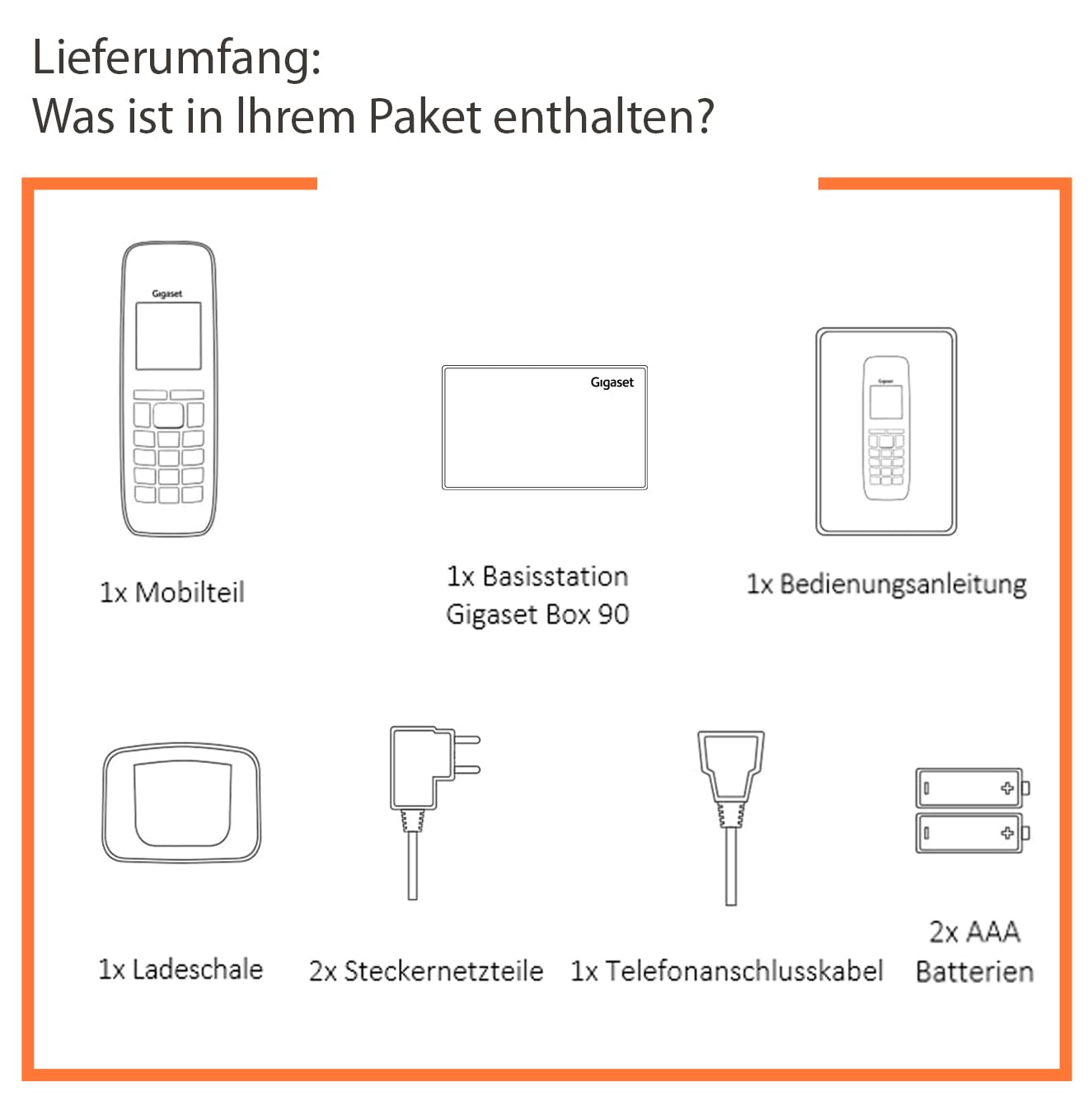 Gigaset CL390 - Schnurloses Design DECT-Telefon - Freisprechfunktion- 2 Akustik-Profile, Grafik Display, leichte Bedienung mit intuitiver Menüführung, inkl Basisstation Box 90, grau [Deutsche Version] 7