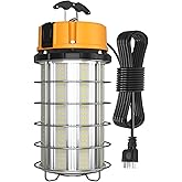 JC-LGL LED Temporary Work Light 250W, Construction Lights 5000K 30,000lm Outdoor Job Site Lighting 10ft Cord IP65 Dust Waterproof Hanging Lighting