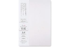 ONAO Washi Paper Printable A4 Printer Paper (100 Sheets), TAIREISHI Japanese Paper for Printing, Multipurpose Copy Paper for Laser and Inkjet Printers, Made in JAPAN (47301)