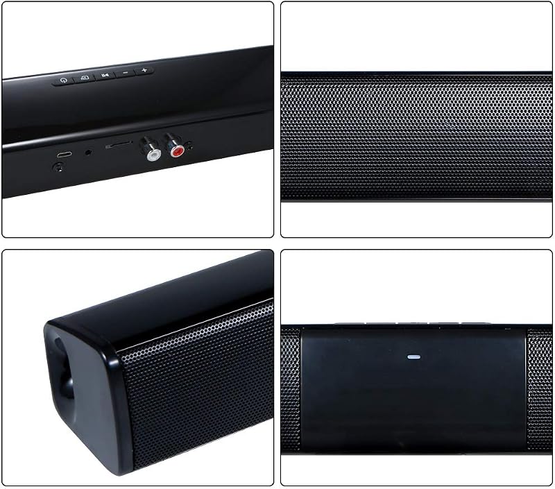 Barra de Sonido para televisores,Luxus inalámbrico BT 4.0 Altavoz SoundBar TV de Cine en casa 3D de Bass televisor de subwoofer con RCA Line – Mando a Distancia — foto 8 de 8