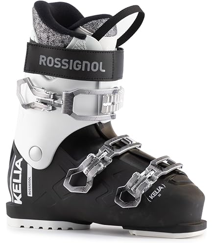 Chaussures De Ski Vintage En Cuir Noir – Taille 36 – Fabriquées En France
