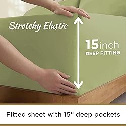 Microfiber Twin XL Fitted Bottom Bed Sheets 1800