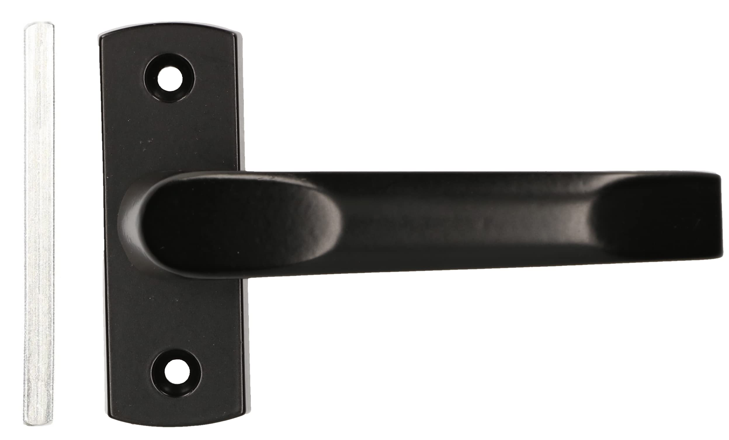 KOTARBAU® Door Handle with Short Plate for Doors Gates Gates Black