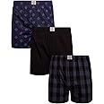 Lucky Brand Men's Boxer Shorts – 3 Pack Woven Boxers for Men With Functional Fly - Lightweight Men's Underwear Boxers (S-XL)