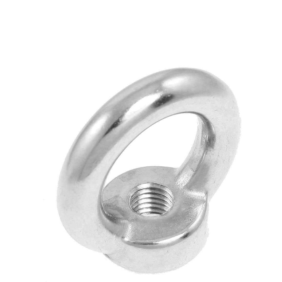 Sourcingmap Lifting Eye Nut M12 Female Thread 304 Stainless Steel Round Shape for Rope Fitting Pack of 1
